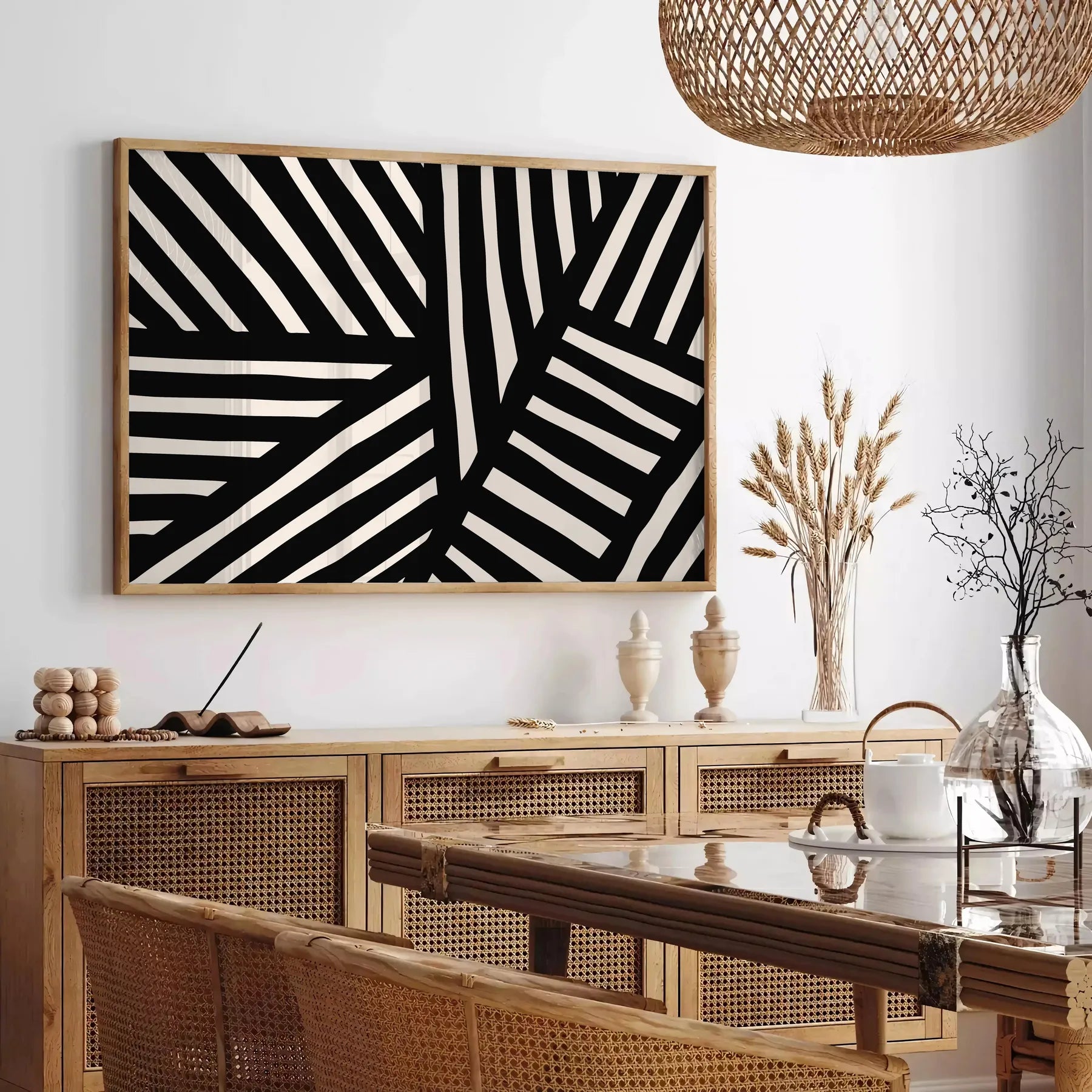 space vibrant Boho Abstract Bohemian Poster colorful wall art designs flair perfect unique piece artwork thoughtful gift frame preferred style today